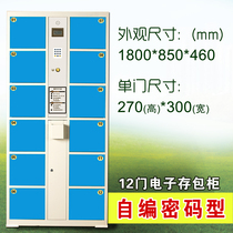 Supermarket electronic storage cabinet Shopping mall self-service barcode fingerprint smart locker Mobile phone storage cabinet storage cabinet 24 doors