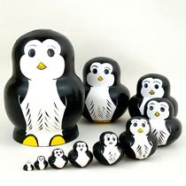 Russian trekking 10-story penguin shake-up Puzzle Toys for Puzzle Toys a creative hand craftsman of the national character