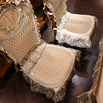 Seryl European dining chair cushion tablecloth cloth dining chair cushion seat cover set skirt thickened cushion four seasons