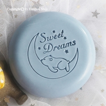 (HP2002)4*4 Sleeping Bear Beautiful Acrylic Handmade Soap Chapter Sweet Dream Moon Bear