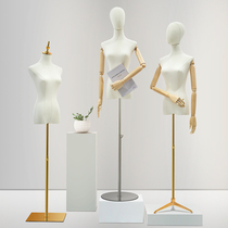 Clothing store model props female half-body Korean womens table wedding window fake doll model display shelf