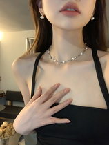 Trendy Sensation Natural Pearl Necklace Women 2023 New Exploits Small CrowdDesign Sense Superior Neck Chain Temperament Collarbone Chain