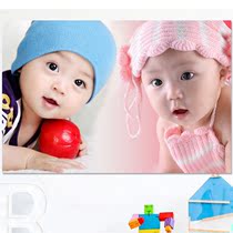 Baby pictures Baby posters Baby pictorial stickers Wedding room decoration Early education Fetal education poster wall stickers Twins