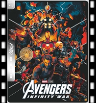 Spot 4K Blu-ray Avengers Alliance 3-Avengers 3 English subtitle FR Iron box Mondo Design Gum Cover