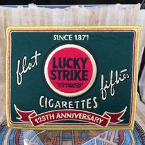 Original 1996 new lucky strike good color 125th anniversary official hair big embroidery label classic peripheral
