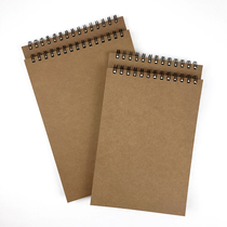 Kraft paper cover notebook coil turn a4 thick notes b5 hand-painted blank notebook custom logo