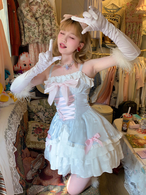taobao agent Genuine white cute belt, dress