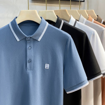 High-end polo shirt mens short-sleeved 2021 new trend summer thin mens clothing lapel t-shirt mens fashion brand