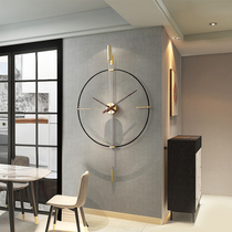 Spanish light luxury decorative wall clock modern living room wall clock creative clock Italian minimalist clock home simplicity