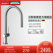 Hansgeya hansgrohe Daris M54 single handle kitchen faucet with pull-out nozzle