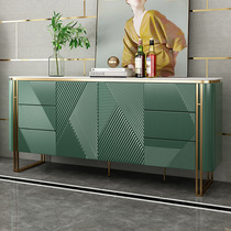 Italian light luxury Rock board sideboard bedroom wall storage bucket cabinet modern simple cupboard living room entrance cabinet