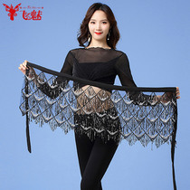 Flying charm belly dance waist chain high-end new sequin tassel belly dance hip towel belly 2021 New Belt