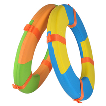 Thickened and enlarged marine professional adults children adults all solid foam swimming lifebuoy large buoyancy free inflation