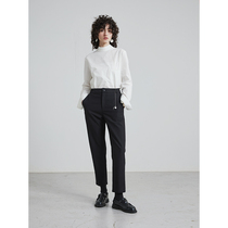 Slow Tea Black Manicure Tapered 90% Western Pants Woman 2022 Spring-four-four-four-four-four-four-four-four-four-four-four-four-four-four-four.