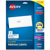 Avery Address Labels with Sure Feed for Laser Inkje