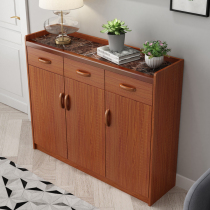  Shoe cabinet household doorway simple modern large-capacity porch balcony locker multi-function storage shoe cabinet solid wood color
