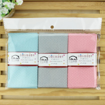 New 3-pack microfiber fish scale wipe glass cloth furniture rag white multi-purpose water absorbent non-hair Rag