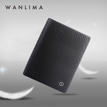  Wanli Horse new mens wallet casual simple wallet gentleman classic horizontal pattern design first layer sheepskin wallet