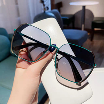 2022 new trendy brand sunglasses womens big face thin polarizer summer sunscreen sunglasses Korean version of the tide anti-ultraviolet