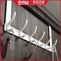 Post-door rear hook-free hanging clothes hanger set up to door upper hanging rack wall-mounted clothes hook door back style clothes theorist