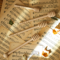 Honey long-handled stirring stick unpainted wax-free wooden honey pick-up stick honey spoon natural log stirring stick