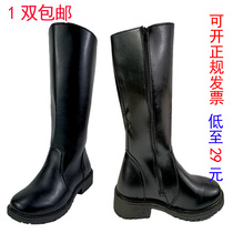 Honor guard horse boots men and women high cylinder leather boots Mens shoes COSPLY Cartoon Raised Riding riding Boots Long Boots Martin boots