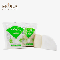 Japan imported Sanyo MOLA hand coffee filter paper hemp fiber filter paper V60 conical filter paper