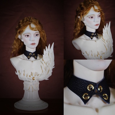 taobao agent [Type B] BJD baby uses leather hand seam width CHOKER three -point and four -point customized accessories matching circle