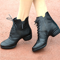 Burli 2020 Summer leather sailor dance shoes womens soft bottom breathable modern dance shoes womens square dance shoes