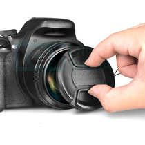 Domestic wordless lens cover 52mm middle pinch lens cover with anti-drop rope
