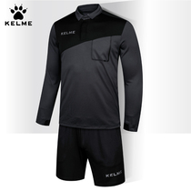 Kalmei football referee uniform long sleeve professional competition training referee equipment suit can be printed