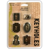 Tim Holtz photo album Card Handbook metal accessories keyhole TH92718