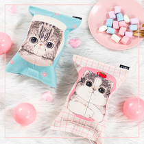 Cute cartoon ins pink cotton linen cloth tissue box living room tissue towel sleeve smoking paper bag large car drawing paper box