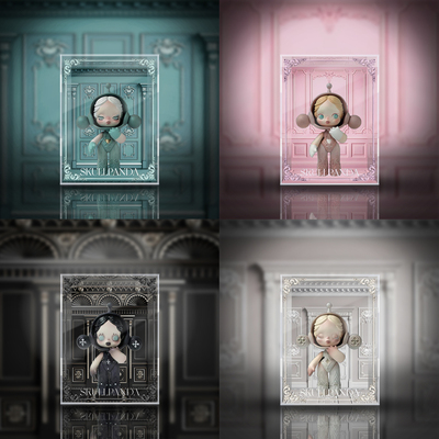 taobao agent 【Move】Bubble Mart Skullpanda Baby series Rolling grass Shuhua Tide Display Box