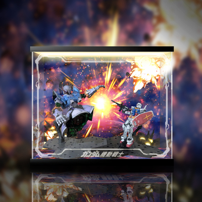 taobao agent 【Move】Bandai RG RX78-2 VS Zeong Gyan Gundam Guild Fighting Model Display Box