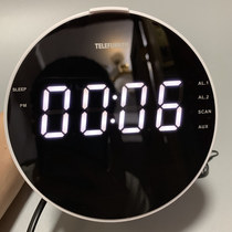 Clock Control radio TELEFUNKEN law wind root FM AM Germany bedside alarm clock mini stereo large screen