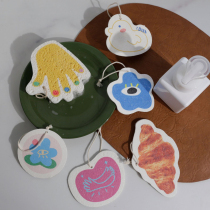 Wood pulp cotton scrub cloth dish towel sponge wipe cute kitchen household cleaning rag water quick drying without oil