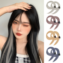 Hanging ear dye wig female summer dye patch one piece of color hair hair natural gradient wig hair film