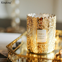 kingking Aroma Candle Relief Essential Oil Aroma Sleeping Home Indoor Scented Bedroom Aromatherapy Lasting