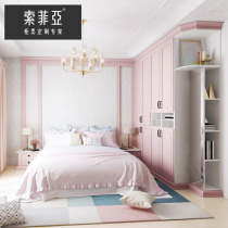Custom gold Sophia whole wardrobe cover door bedroom simple ethereal modern economy cloakroom custom custom