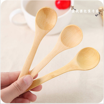 Wholesale small wooden spoon honey spoon seasoning spoon honey spoon natural wooden spoon seasoning spoon