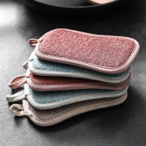 Rag cloth absorbent non-hair dishwashing cloth household non-oil kitchen supplies housework cleaning lazy people to oil dishwashing towel