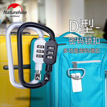 NH Bugle luggage code lock D Lock line gym home luggage hanger backpack lock mini code lock
