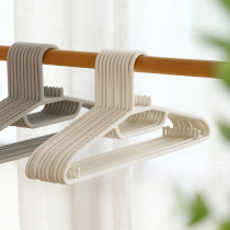 20 Japanese household non-scratch non-slip hangers plastic clothes support dormitory balcony wardrobe clothes hanging drying rack