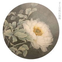 Meticulous painting hand-cooked propaganda can be directly colored peony 08 shot any three