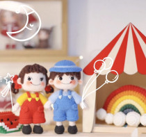 (627) Crochet Diagram No. 2 Milk Sister Milk Brother Diagram Manual Wool DIY Doll Diagram