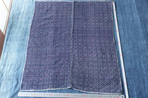 Blue bottom with ribbon Old knitting 62*75 cm xn-2580