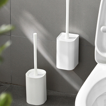Toilet brush long handle soft wool set toilet cleaning brush wall hanging floor white toilet cleaning brush no dead angle