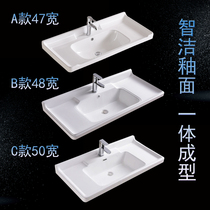 Toilet recessed table one-piece ceramic washbasin wash basin art basin Art basin 80CM single Basin