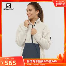 salomon salomon Women outdoor mid-level jacket fleece warm stand collar coat spring new sports top
